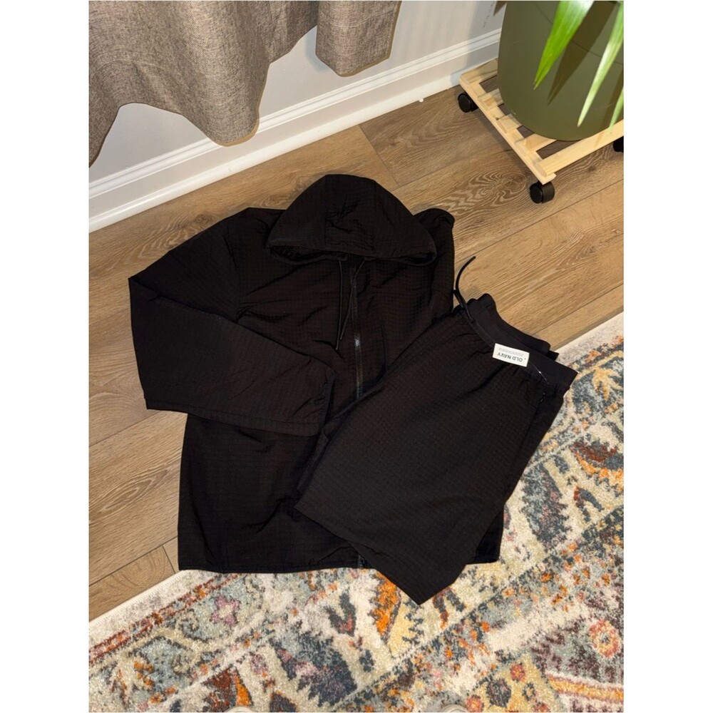 Old Navy Black Hoodie and pant Lounge Set